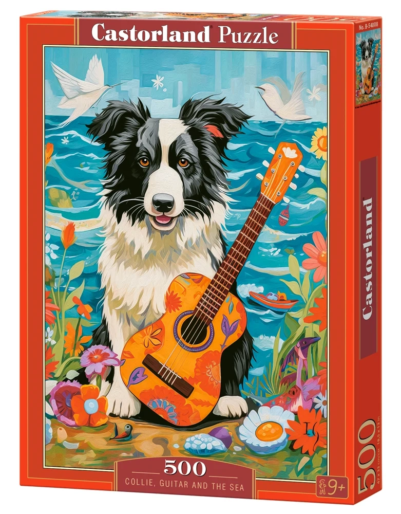 牧羊犬，吉他和大海
