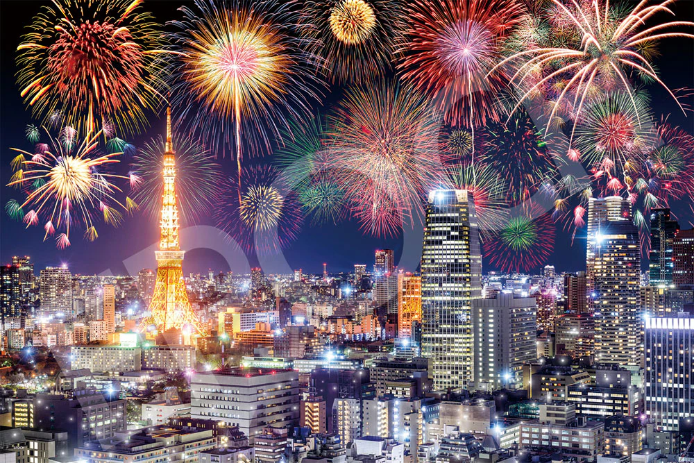 東京 夜景與煙火