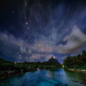 天空物語 月夜的南十字星 波拉波拉島  KAGAYA